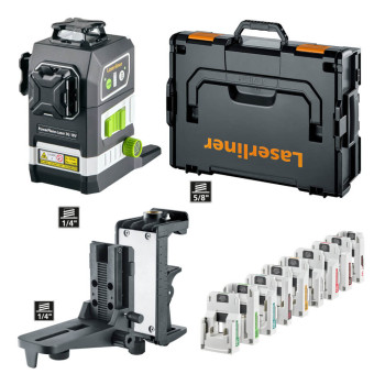 Laserliner PowerPlane-Laser 3G Multi-18V + Adapterplatte