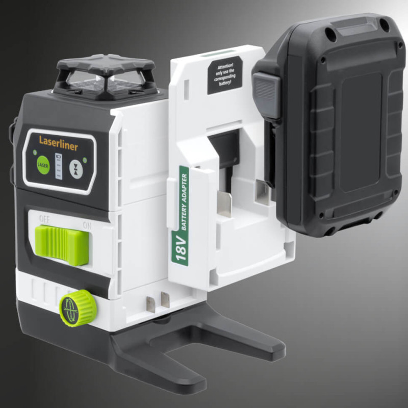 Laserliner PowerPlane-Laser 3G Multi-18V + Adapterplatte